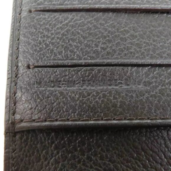 Auth Dunhill Bifold Long Wallet Dark Brown Leather - - Picture 5 of 8